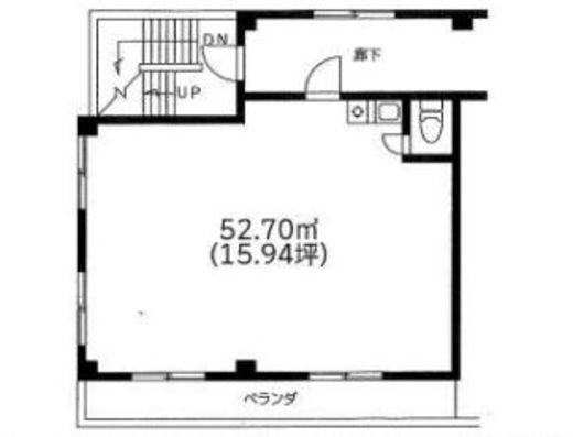 クイーンハイツ光 2階 間取り図