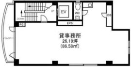第一岸ビル 4階 間取り図