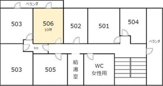 コハラビル本館 506 間取り図