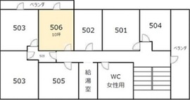 コハラビル本館 506 間取り図