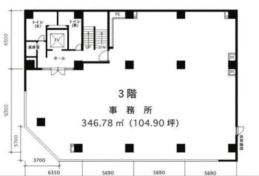 藤和第2ビル 3階 間取り図
