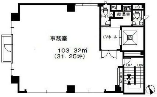 御成門エクセレントビル 5階 間取り図