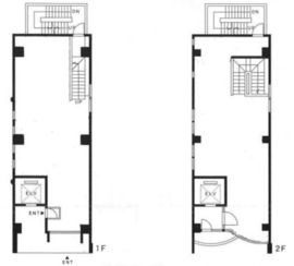 プラネット目白ビル 1-2階 間取り図