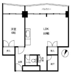 パレス青山 3階 間取り図