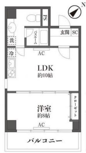 南青山ハウス 502 間取り図