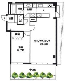レジーナ南青山 102 間取り図