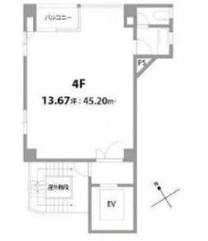 二葉ビル 4階 間取り図