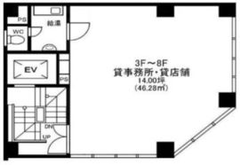 第2銀座ヤマトビル 3階 間取り図