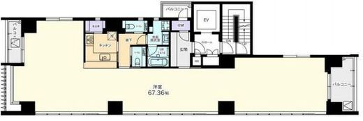 kobikissGINZA 1101 間取り図