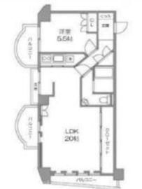 セントラル第二青山 306 間取り図