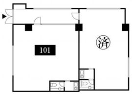 ホリアージュ南青山 101 間取り図