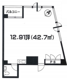 クリヤマビル 6階 間取り図