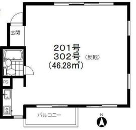 竹中スリービル 201 間取り図
