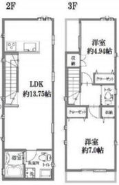 クリアスタイル青山 2階・3階 間取り図
