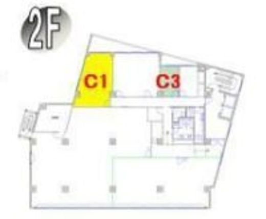 金盃第3ビル 2階C1 間取り図