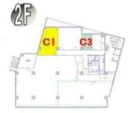 金盃第3ビル 2階C1 間取り図