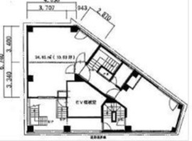 グリーンビル B1階 間取り図