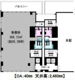 KDX東茅場町三洋ビル 8階 間取り図