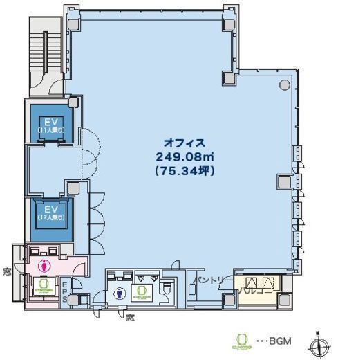 紀尾井町PREX 9階 間取り図