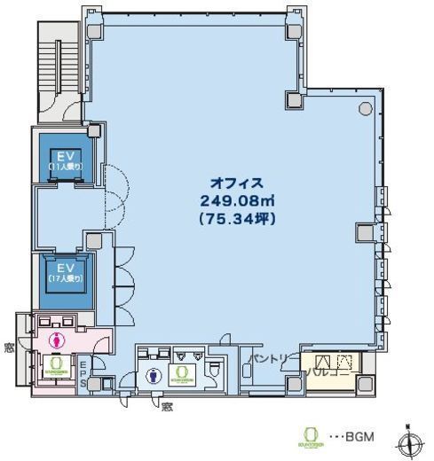 紀尾井町PREX 3階 間取り図