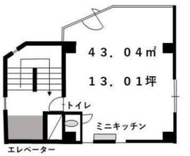 築地FAビル 4階 間取り図