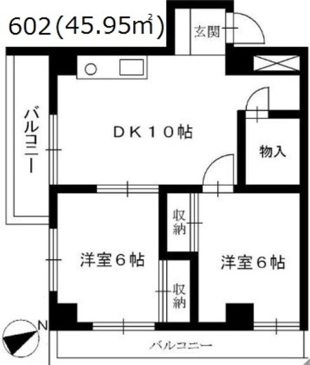 三共富士見ビル 303 間取り図