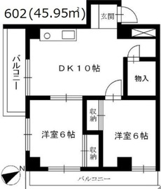 三共富士見ビル 303 間取り図