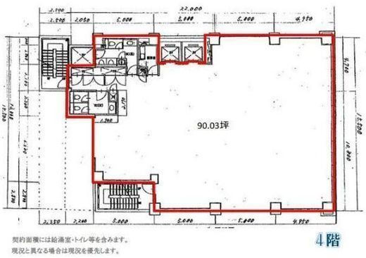 FUSE BLDG.1 4階 間取り図