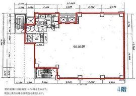 FUSE BLDG.1 4階 間取り図