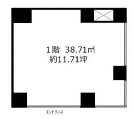 LASPACIO東日本橋リバーサイド(店鋪) 1階 間取り図