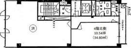 平河町伏見ビル 4階北 間取り図