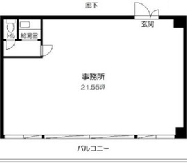 桔梗ライオンズマンション平河町 2階 間取り図