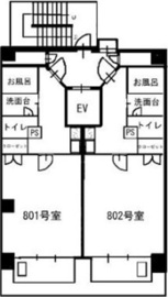 アルタ平河町ビル 801 間取り図