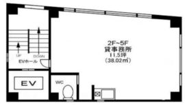 イハラビル 3階 間取り図