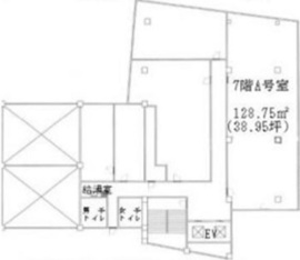 ワールド宇田川ビル 7階A 間取り図