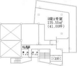 ワールド宇田川ビル 9階A 間取り図