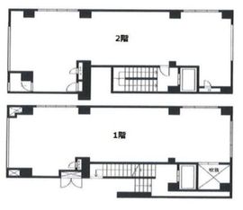 プロトビル 1-2階 間取り図