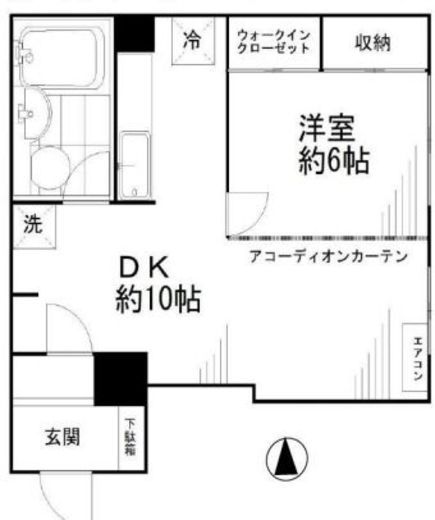 芝公園アビタシオン 1階 間取り図