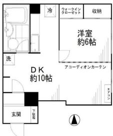 芝公園アビタシオン 1階 間取り図