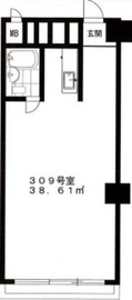 ニュー渋谷コーポラス 3階 間取り図
