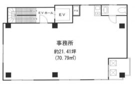 リベラ茅場町 4階 間取り図