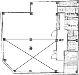 坂田ビル 7階A室 間取り図