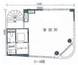 虎ノ門林ビルディング 3階 間取り図