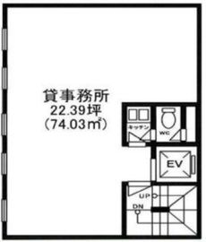 河野虎ノ門ビル 3階 間取り図