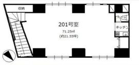ルミネ五反田第二ビル 201 間取り図