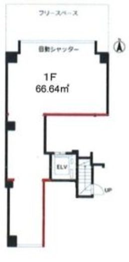 朝日マンション 1階2 間取り図