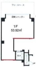 朝日マンション 1階3 間取り図