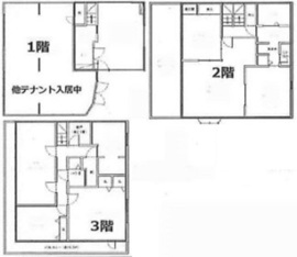 AY代官山 1-3階 間取り図