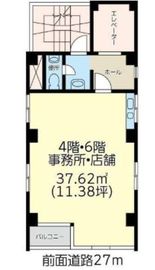 鏡ビル 6階 間取り図