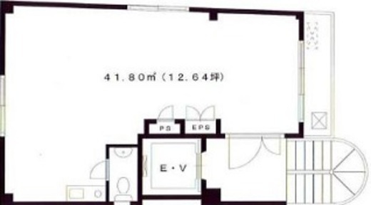 ブラッサム西ビル 4階 間取り図